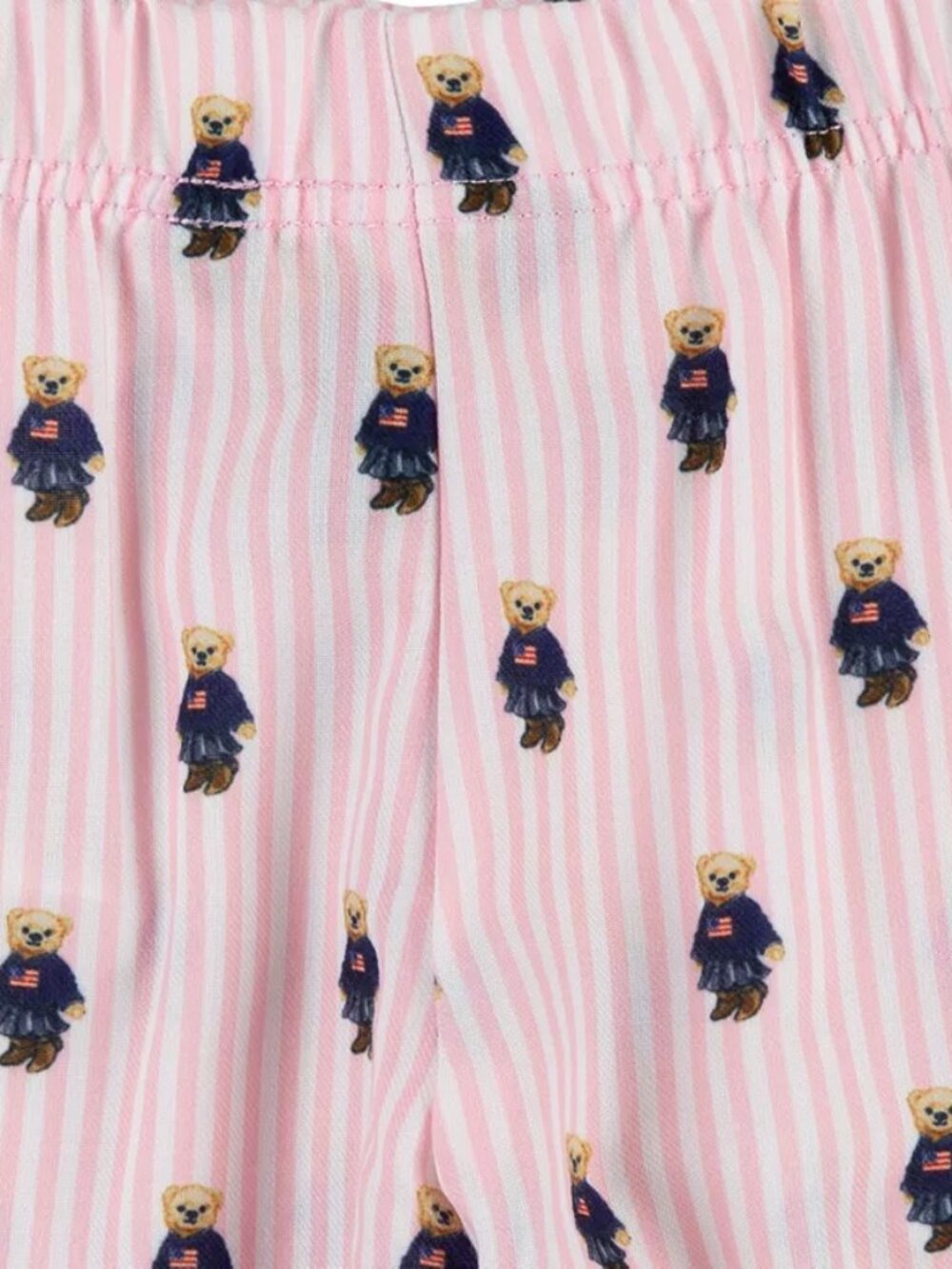 Polo Ralph Lauren Toddler Girls Polo Bear Long Sleeve and Pant Pajamas, 2-Piece - Picture 5 of 6